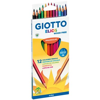Färgpennor Giotto Elios, 12-pack