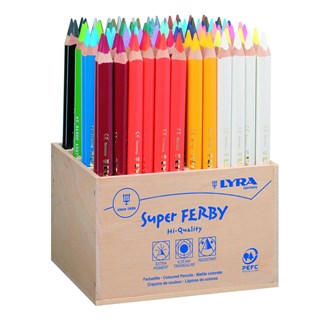 Lyra Super Ferby färgpenna i 96-pack i träställ