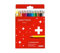 Färgpennor Caran d'Ache Swisscolor, 18-pack