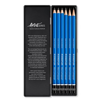 Skisspennor Staedtler Mars Lumograph, 6-pack