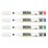 Whiteboardpenna snedskuren spets 12-pack
