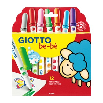 Fiberspetspenna Giotto be-bè 12-pack