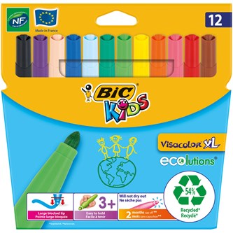 Fiberpennor BIC Kids Ecolution Visacolor XL