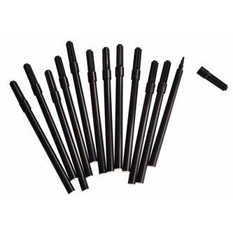 Fiberpennor Basic Fine 12-pack, svarta
