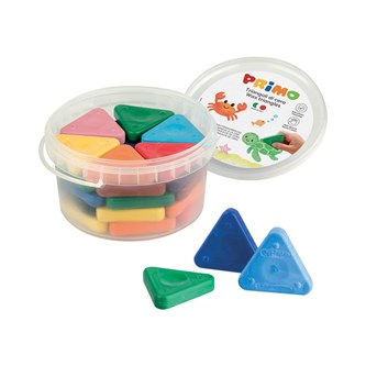 Trekantskritor basfärger 30-pack