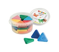 Trekantskritor basfärger 30-pack