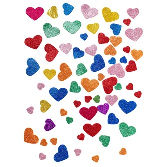 Självhäftande EVA-hjärtan