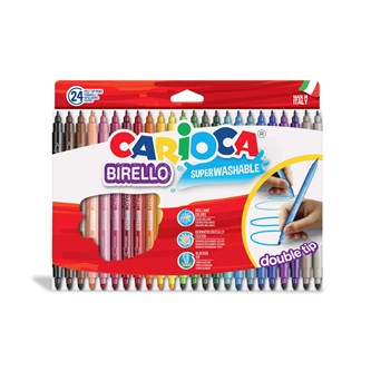 Fiberpennor Birello dubbelspets, 24-pack