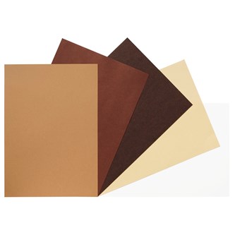 Dekorationskartong 50x70 cm, nyansfärger, 50 ark