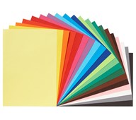Dekorationskartong A4, 20 färger