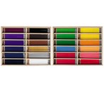 Lekolar Trekantiga färgpennor i trälåda