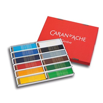 Färgpennor Caran d'Ache Swisscolor, klassförpackning