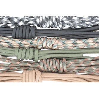 Kraftig Paracordrem kamouflagefärger 6-pack