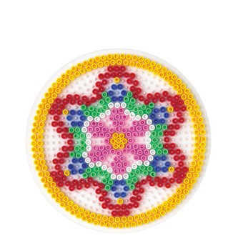 Pärlplattor Midi rund 15 cm 10-pack