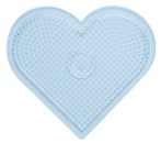Pärlplattor Midi hjärta 18 cm