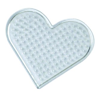 Pärlplattor Midi hjärta 8,5 cm 10-pack