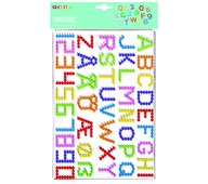 Pärlplattor Midi bokstäver och siffror 5-pack