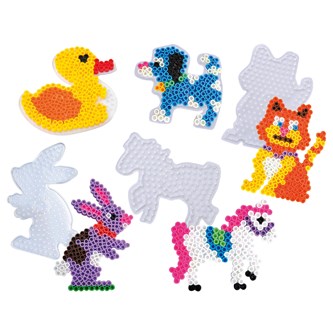 Pärlplattor XL djur 5-pack