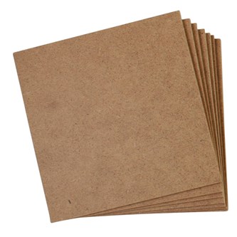 MDF-skivor 16x16 cm 20-pack