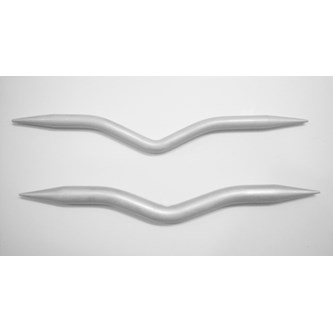 Böjda nålar för kabelstickning 2-pack