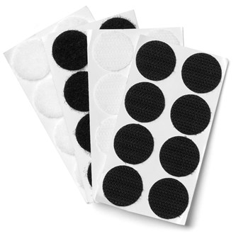 Kardborrerondeller hook/loop vit