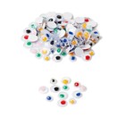 Plastögon med färgad pupill PET 300-pack