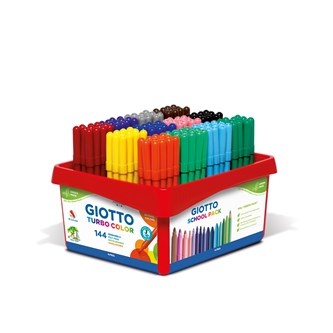 Fiberpennor Giotto Turbo Color skolförpackning