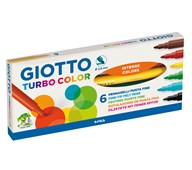 Fiberpennor Giotto Turbo 6-pack