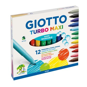 Fiberpennor Giotto Turbo Maxi, 12-pack