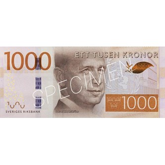 Sedel 1000 kronor, 100-pack