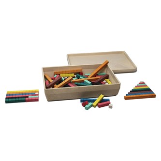 Cuisenairestavar i 10 färger, 126 st
