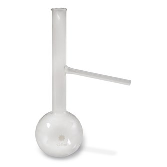 Rundkolv med sidorör 125 ml