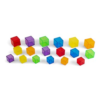 Transparenta kuber, 54 delar