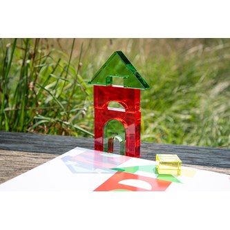 Kristallblock i färg