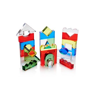 Kristallblock i färg