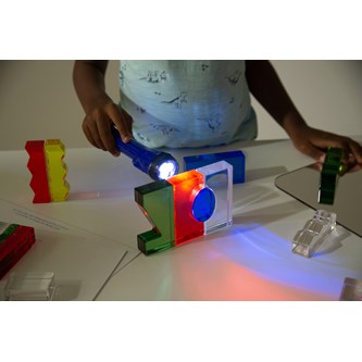 Kristallblock i färg