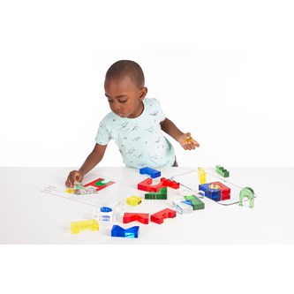 Kristallblock i färg