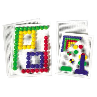 Platta till färgmosaik liten, 10-pack