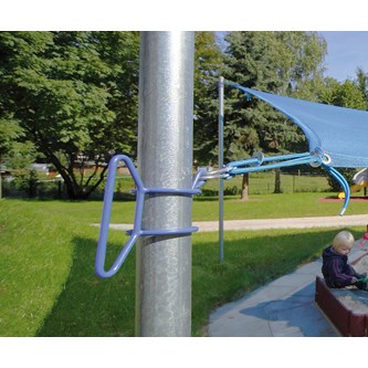 Solsegel 4x4 m, stål