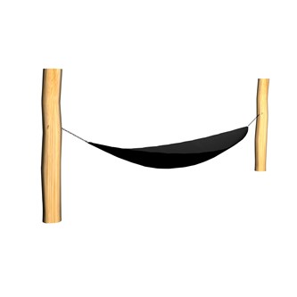ChillOut hängmatta enkel obehandlad