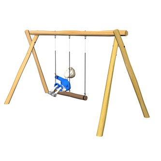 Robinia gungstativ med trossgunga