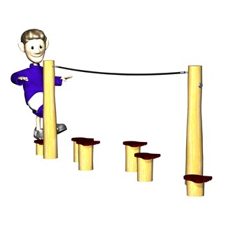 Robinia balansstolpar