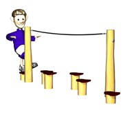 Robinia balansstolpar