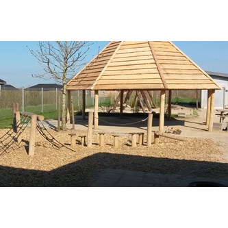 Robinia balansstolpar