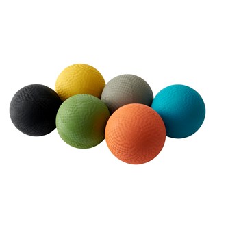 Gummiboll ø 21 cm 6-pack