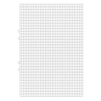 Lösblad enkel A4, rutat 5x8 mm 500 ark