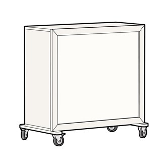 Fixa ljuddämpande rygg, 3:3