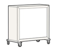 Fixa rygg med whiteboard, 5:3