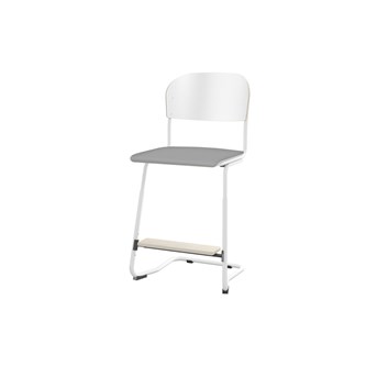 Stol Matte FSC BX sh 57/63 cm stor sits vitt stativ