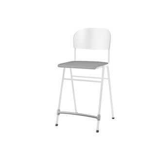 Stol Matte FSC sh 65 cm stor sits vitt stativ